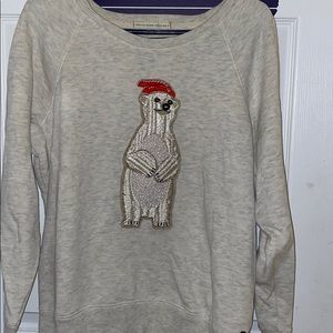 American Eagle Polar Bear Crew Neck